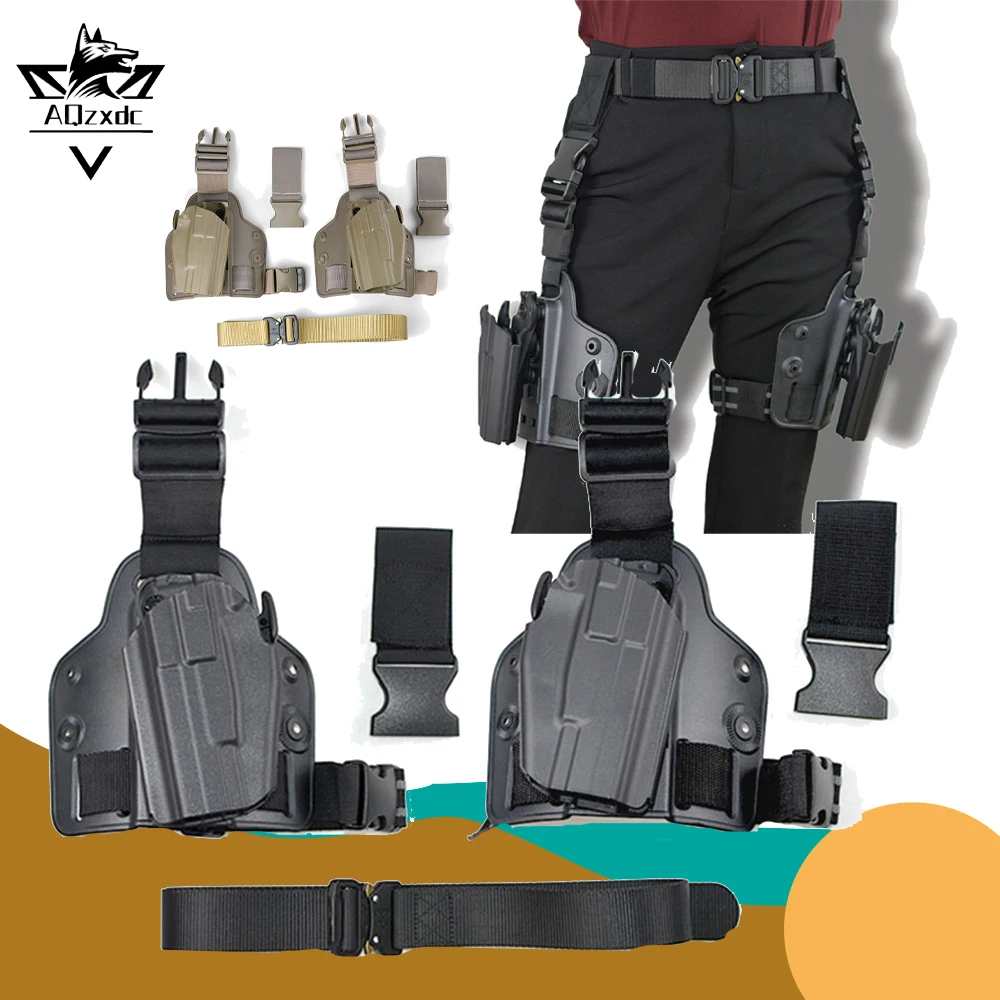 Tactical Holster Airsoft Universal Left Right Leg Double Gaiter Quick Draw Holster for P320 G19 2011 G17 CS Paintball Shooting
Tactical Holster Airsoft Universal Left Right Leg Double Gaiter Quick Draw Holster for P320 G19 2011 G17 CS Paintball Shooting