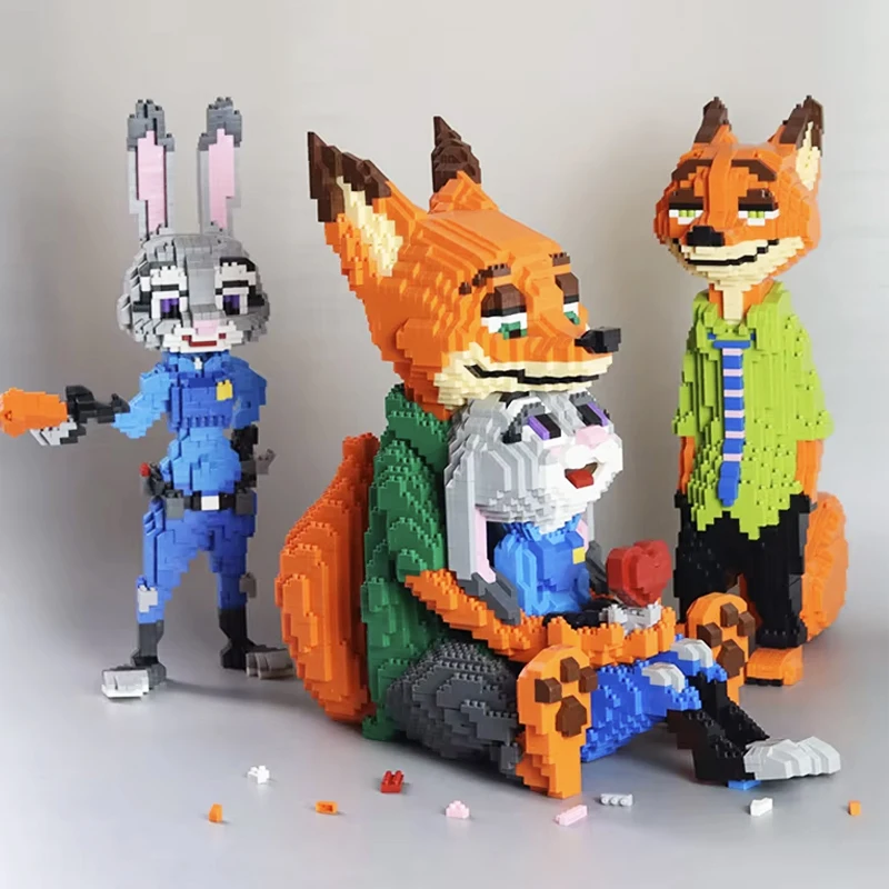 Classic Anime Judy Nick Micro Building Blocks Cartoon Movie Zootropolis Diamond Bircks Model Fox Rabbit Toys Adult Children Gift
Classic Anime Judy Nick Micro Building Blocks Cartoon Movie Zootropolis Diamond Bircks Model Fox Rabbit Toys Adult Children Gift