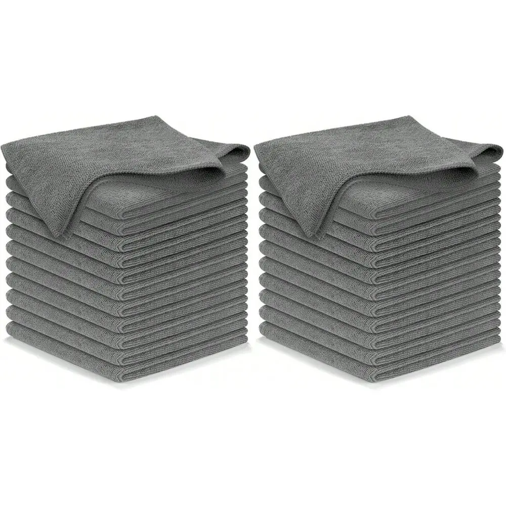 Cleaning Cloth Grey 24 Pcs 12.5 X12.5 High Performance 1200 Washes, Ultra Absorbent Microfiber Towel Weave Grime Liquid For Str
Cleaning Cloth Grey 24 Pcs 12.5 X12.5 High Performance 1200 Washes, Ultra Absorbent Microfiber Towel Weave Grime Liquid For Str