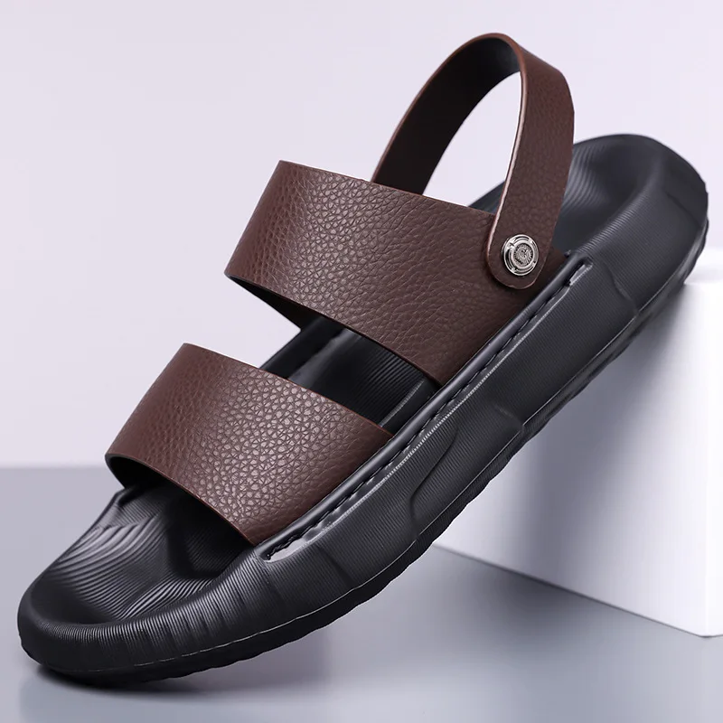 Man Retro Outdoor Comfort Thick Soled Leather Sandals Men's Summer New Men Sandals Luxury Quality Beach Anti Slip Men Slippers
Man Retro Outdoor Comfort Thick Soled Leather Sandals Men's Summer New Men Sandals Luxury Quality Beach Anti Slip Men Slippers