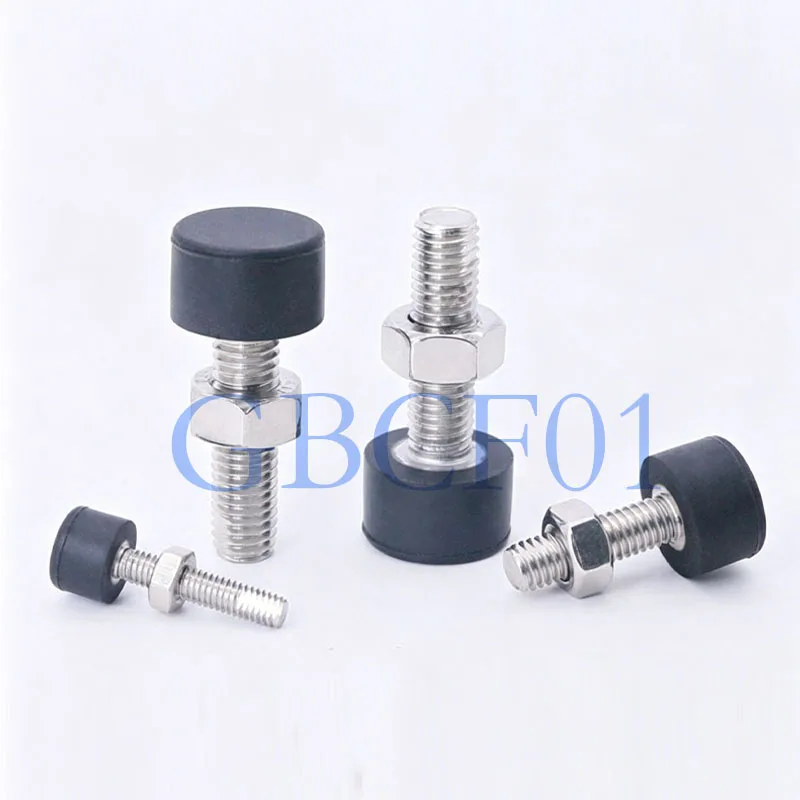 Black Stop Bolt/With Polyurethane Anti-Collision Buffer Screw/Stainless Steel With Low Elasticity Rubber Shock Absorber Block
Black Stop Bolt/With Polyurethane Anti-Collision Buffer Screw/Stainless Steel With Low Elasticity Rubber Shock Absorber Block