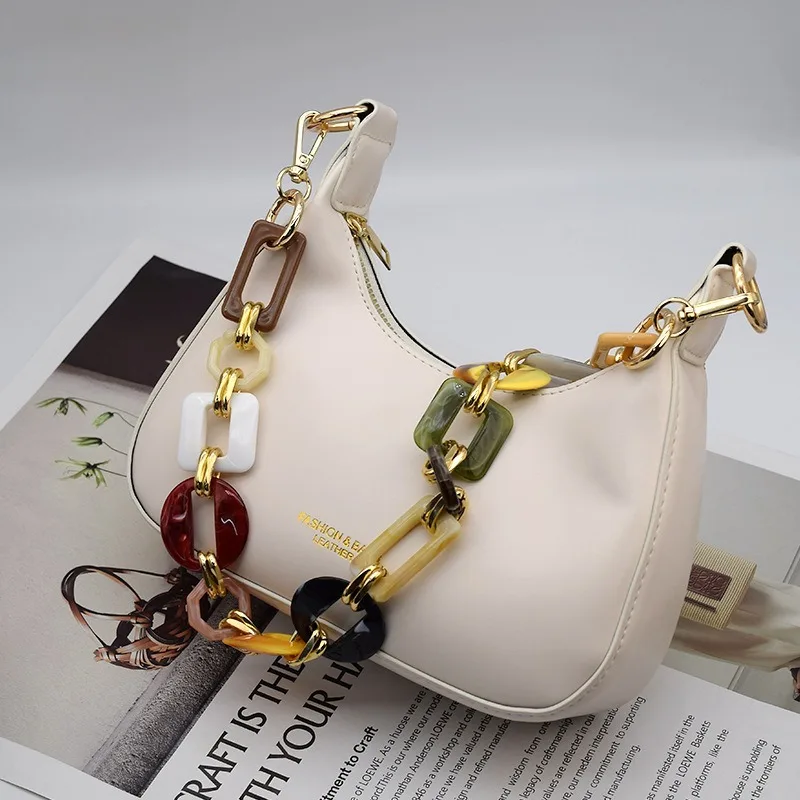 Elegant Acrylic Replaceable Detachable Bag Chain Strap Purse Handbag Bag Straps Resin Crossbody Shoulder Bag Diy Accessories
Elegant Acrylic Replaceable Detachable Bag Chain Strap Purse Handbag Bag Straps Resin Crossbody Shoulder Bag Diy Accessories