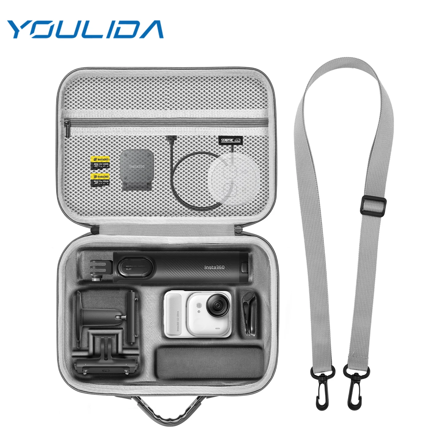 For Insta360 Go Ultra Carrying Case Portable Travel Storage Case All-in-One Shoulder Bag For Insts 360 Go Ultra Camera Accessory
For Insta360 Go Ultra Carrying Case Portable Travel Storage Case All-in-One Shoulder Bag For Insts 360 Go Ultra Camera Accessory