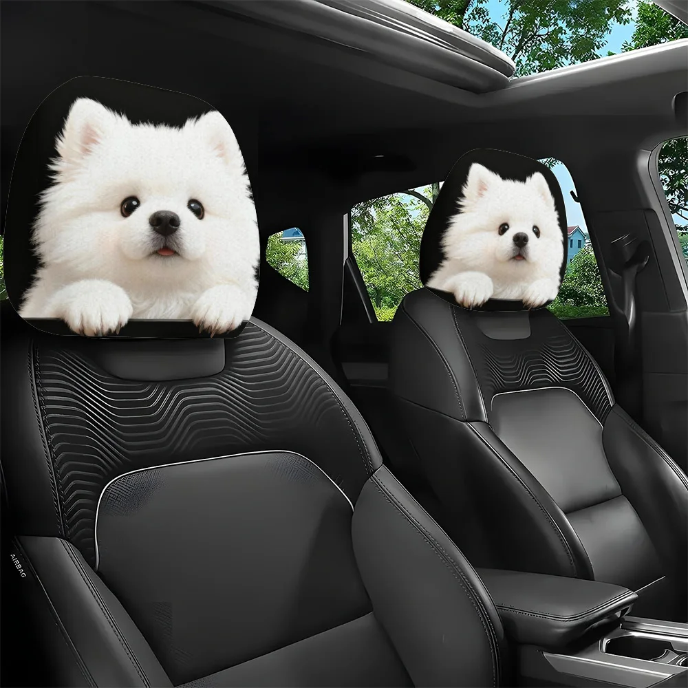 2pcs Cute Pomeranian Print Car Headrest Covers | Easy-to-Install and Wash,
2pcs Cute Pomeranian Print Car Headrest Covers | Easy-to-Install and Wash,