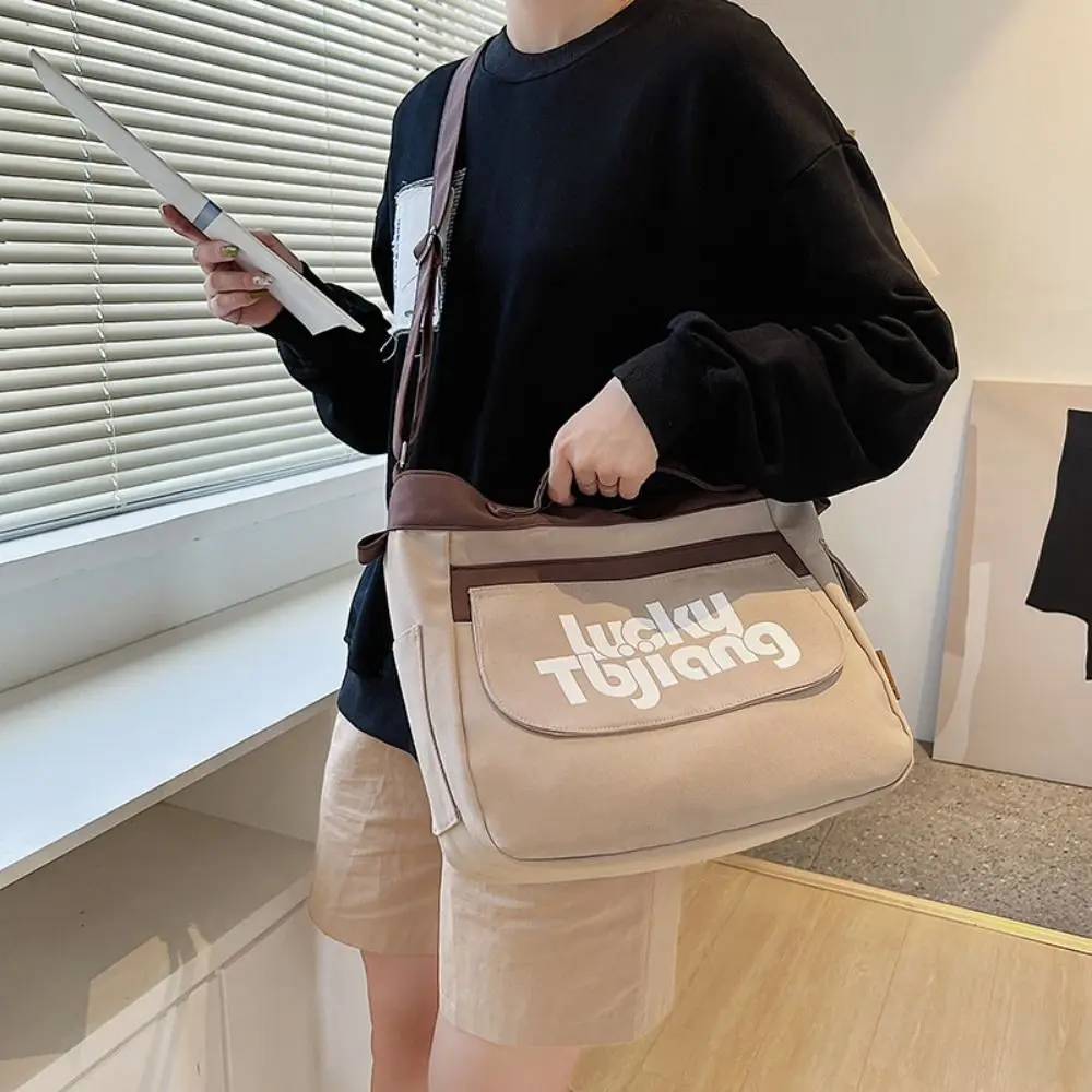Leisure Large Capacity Canvas Bag Handbag Shopping Tote Letter Shoulder Bag Commute Simple Cloth Crossbody Bag Girls
Leisure Large Capacity Canvas Bag Handbag Shopping Tote Letter Shoulder Bag Commute Simple Cloth Crossbody Bag Girls