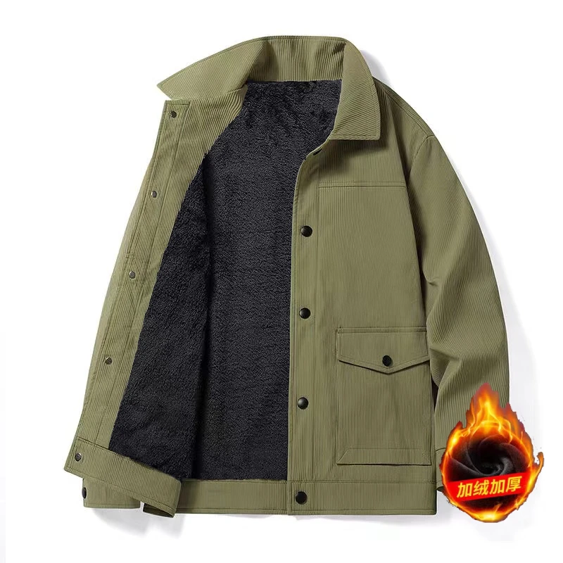 8XL Fleece Lined Workwear Jacket Men's Spring Autumn Winter Korean Trendy Green Cargo Lapel Coat Men Imitation Denim Jackets Man
8XL Fleece Lined Workwear Jacket Men's Spring Autumn Winter Korean Trendy Green Cargo Lapel Coat Men Imitation Denim Jackets Man