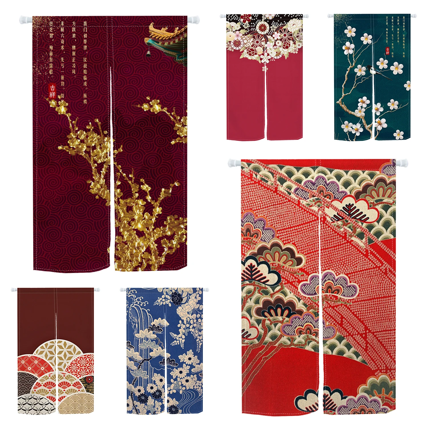 Традиционные китайские дверные шторы с принтом для кухни, гостиной, перегородки, шторы для комнаты, шторы фэн-шуй, домашний декор, полузанавеска
Традиционные китайские дверные шторы с принтом для кухни, гостиной, перегородки, шторы для комнаты, шторы фэн-шуй, домашний декор, полузанавеска