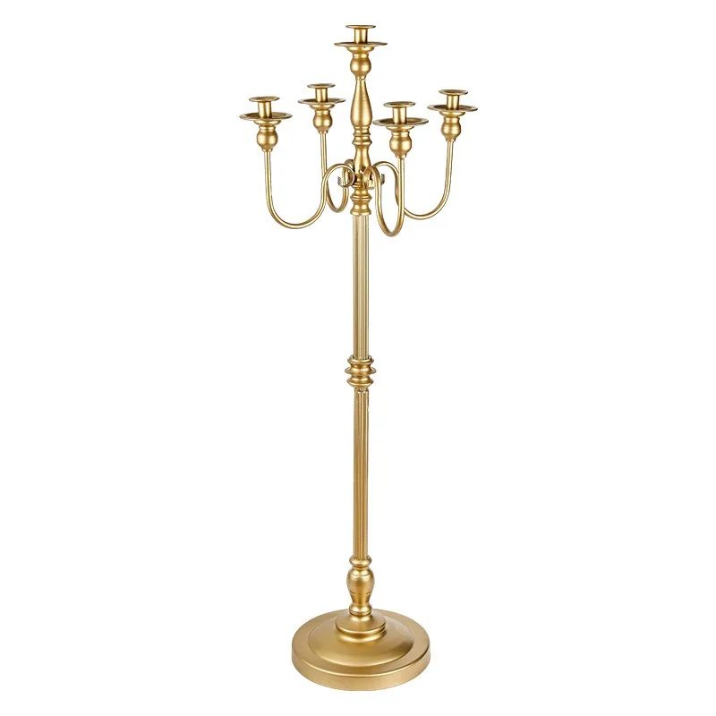 Golden Tall Iron Candlestick Retro Wedding Aisle Decor Prop
Golden Tall Iron Candlestick Retro Wedding Aisle Decor Prop