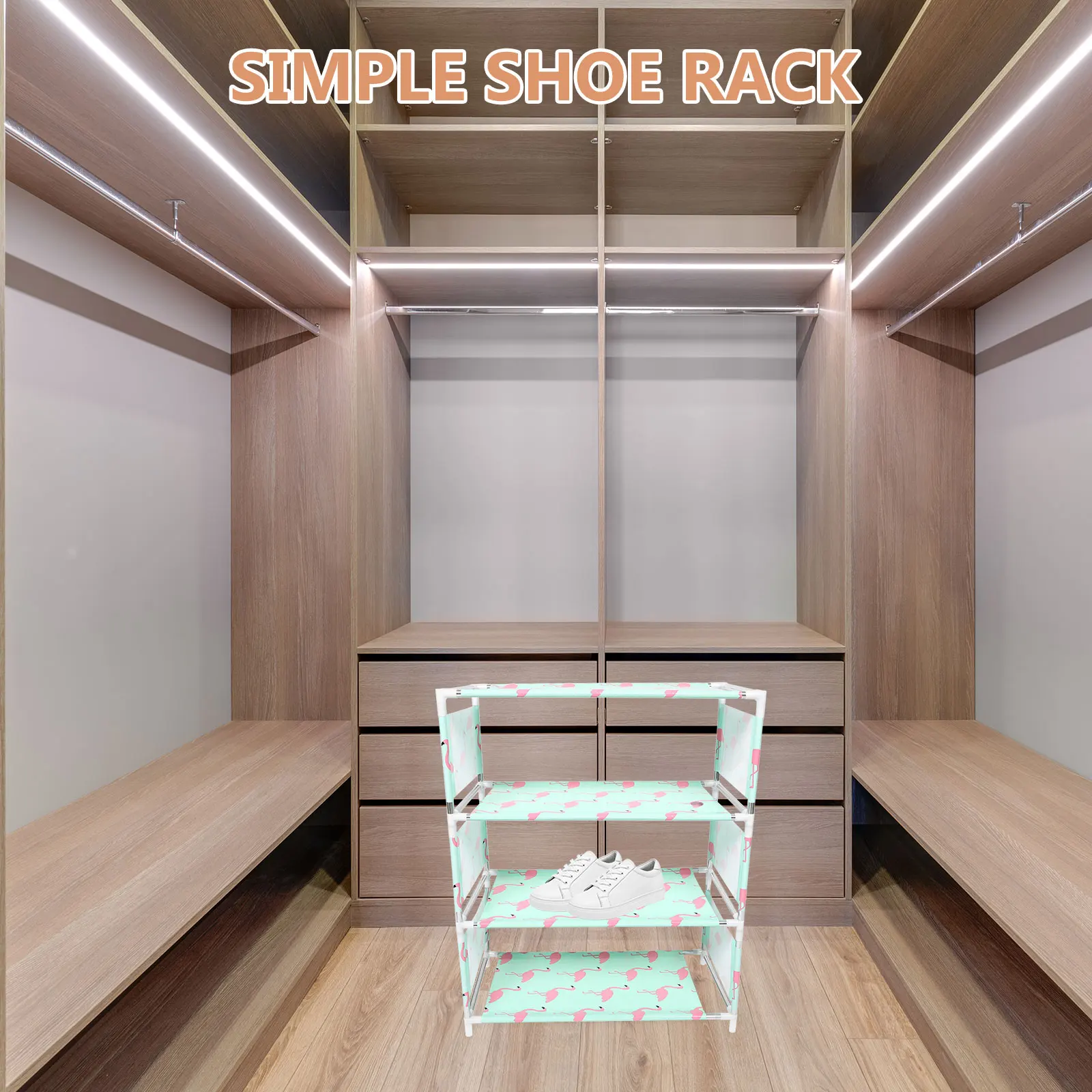 4 Tiers Plastic Shoe Rack Stable Storage Shelf Cabinet Containers Non-woven Fabric
4 Tiers Plastic Shoe Rack Stable Storage Shelf Cabinet Containers Non-woven Fabric