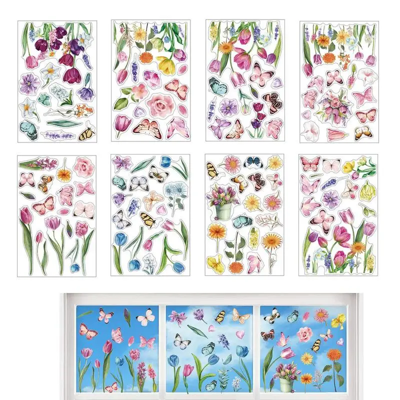 Window Decals For Easter 9X Flowers Butterflies Stickers Double-sided Home Party Ornament Seasonal Decals For Living Room
Window Decals For Easter 9X Flowers Butterflies Stickers Double-sided Home Party Ornament Seasonal Decals For Living Room