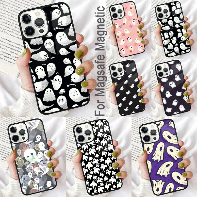 Ghost Cute Horror Magnetic Soft Phone Case for iPhone 16 Promax 15 Pro 13 14 Plus 11 12 Mini MagSafe Coque
Ghost Cute Horror Magnetic Soft Phone Case for iPhone 16 Promax 15 Pro 13 14 Plus 11 12 Mini MagSafe Coque
