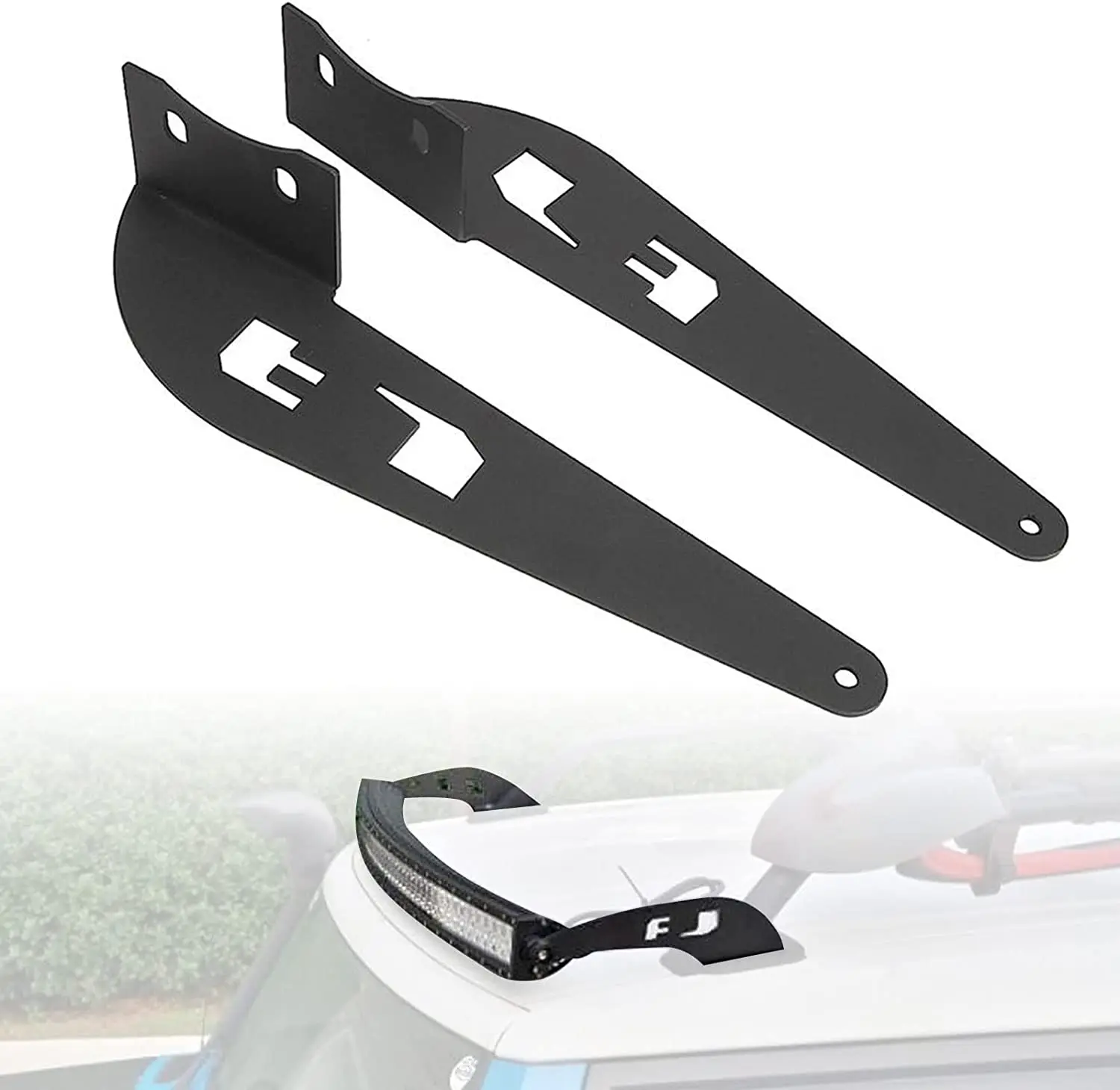1 Pair Upper Windshield Mounting Brackets For Toyota FJ Cruiser 2007-2014 52" LED Light Bar Replacement
1 Pair Upper Windshield Mounting Brackets For Toyota FJ Cruiser 2007-2014 52" LED Light Bar Replacement