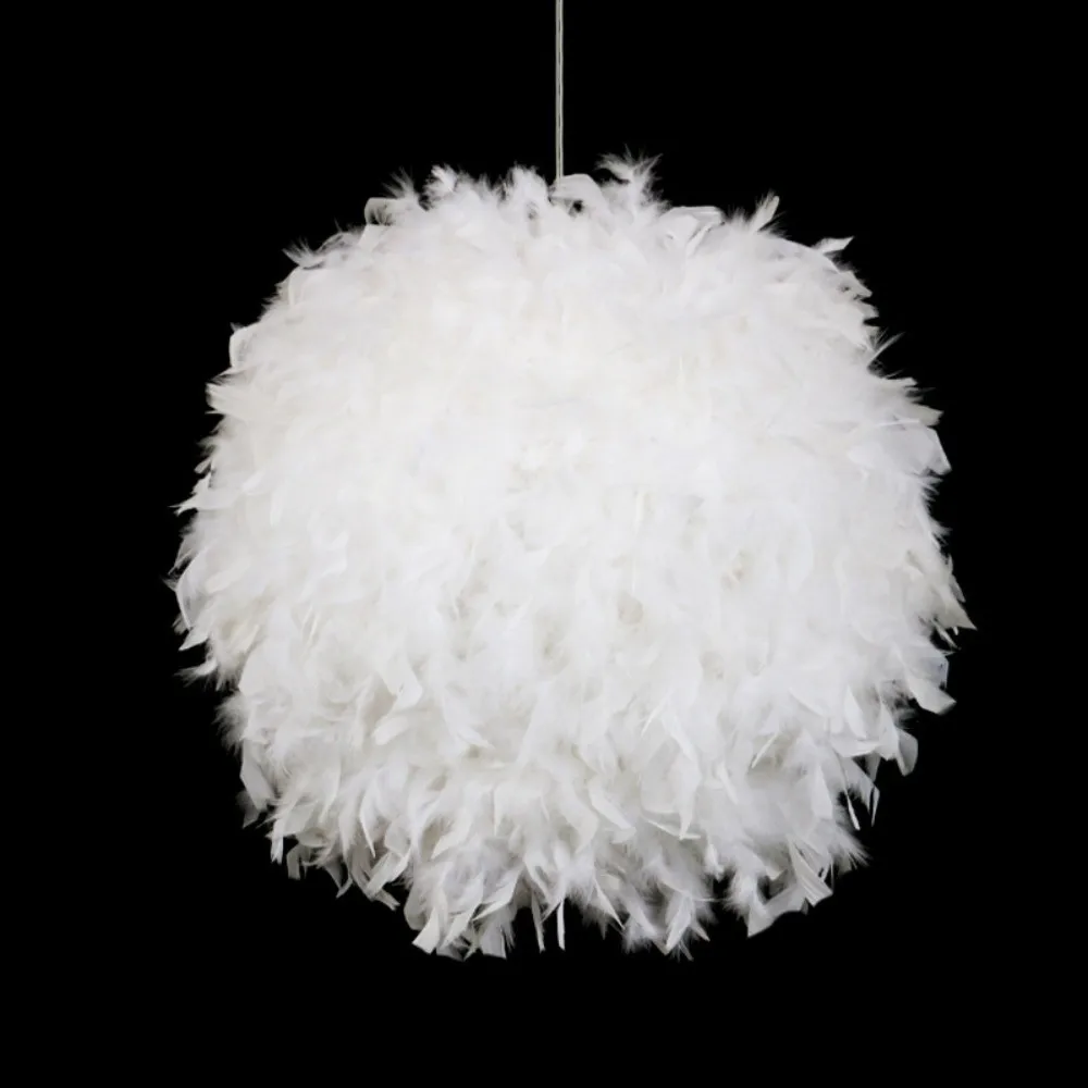 White Feather Shade Feather Pendant Light Fluffy Feather Design LED Lighting Feather Chandelier E27 Holder Nordic Style
White Feather Shade Feather Pendant Light Fluffy Feather Design LED Lighting Feather Chandelier E27 Holder Nordic Style