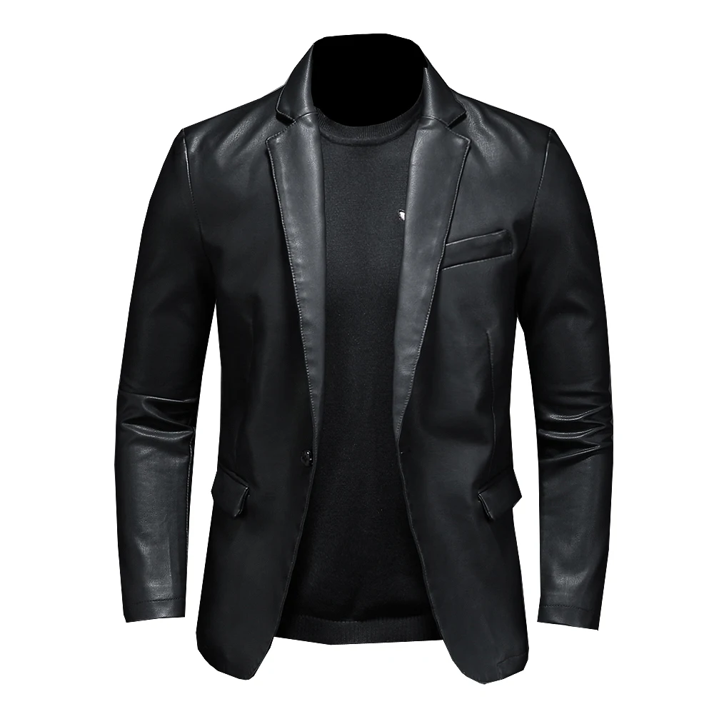 Mens Fashion Leather Jacket Slim Fit Stand Collar PU Jacket Male Anti-wind Motorcycle Lapel Diagonal Zipper Jackets Men S-5XL
Mens Fashion Leather Jacket Slim Fit Stand Collar PU Jacket Male Anti-wind Motorcycle Lapel Diagonal Zipper Jackets Men S-5XL