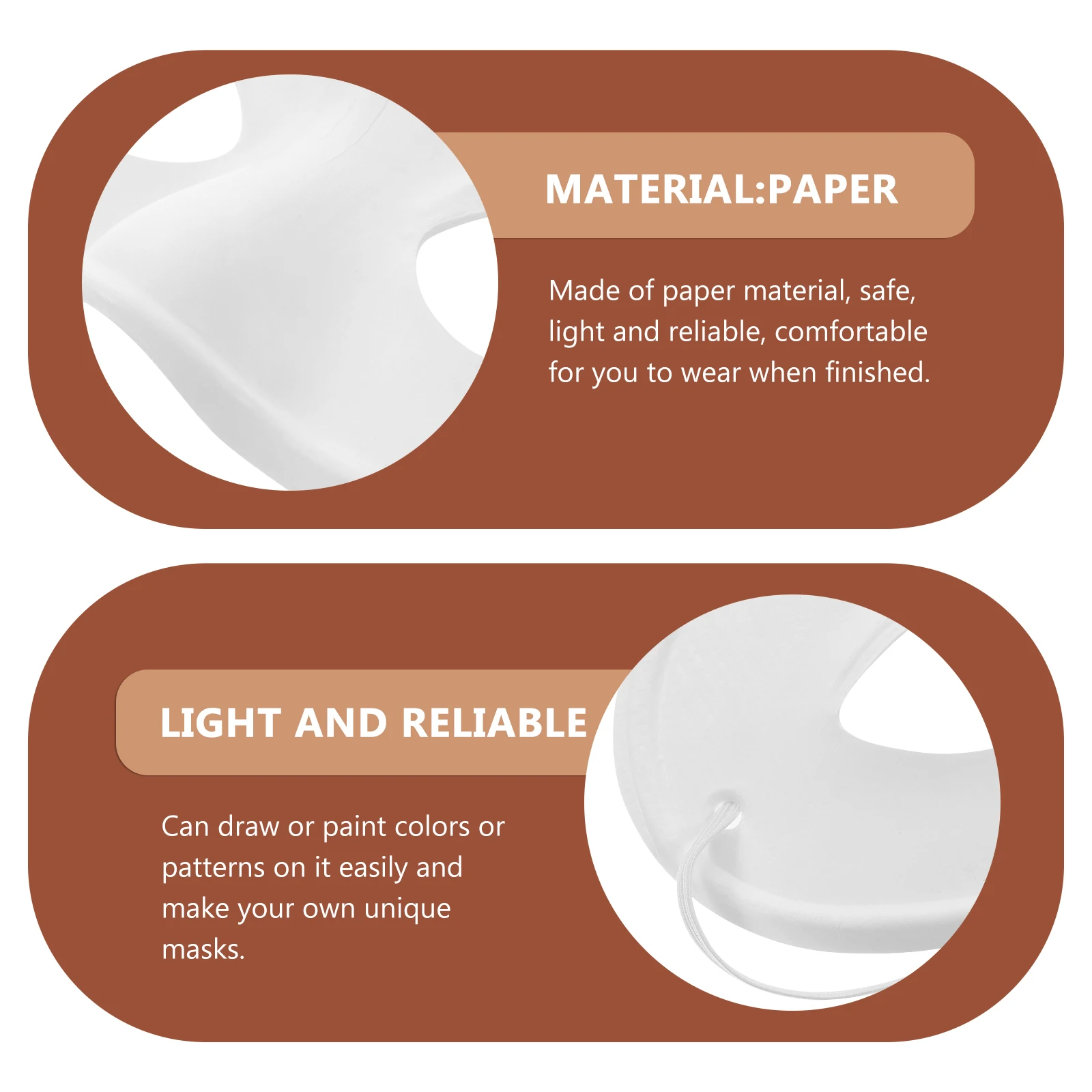10 Pcs Blank Mask The Costume Diy Paper Dust-proof Plain White Party for Painting
10 Pcs Blank Mask The Costume Diy Paper Dust-proof Plain White Party for Painting