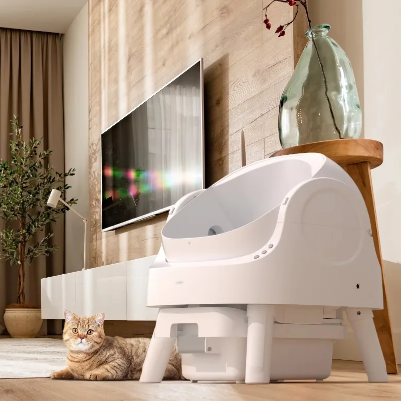 For Smart Automatic Cat Litter Box with High Capacity Easy Clean Odor Control for Multiple Cats
For Smart Automatic Cat Litter Box with High Capacity Easy Clean Odor Control for Multiple Cats