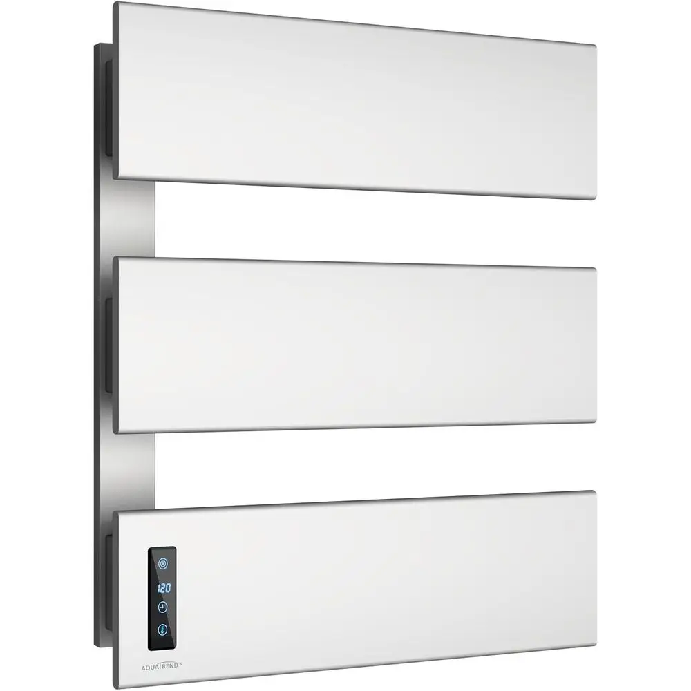 Wall-Mounted Smart LED Towel Warmer, 21.6x17.7, Timer & Temp Control, 140°F Max, Plug-in, Silver
Wall-Mounted Smart LED Towel Warmer, 21.6x17.7, Timer & Temp Control, 140°F Max, Plug-in, Silver