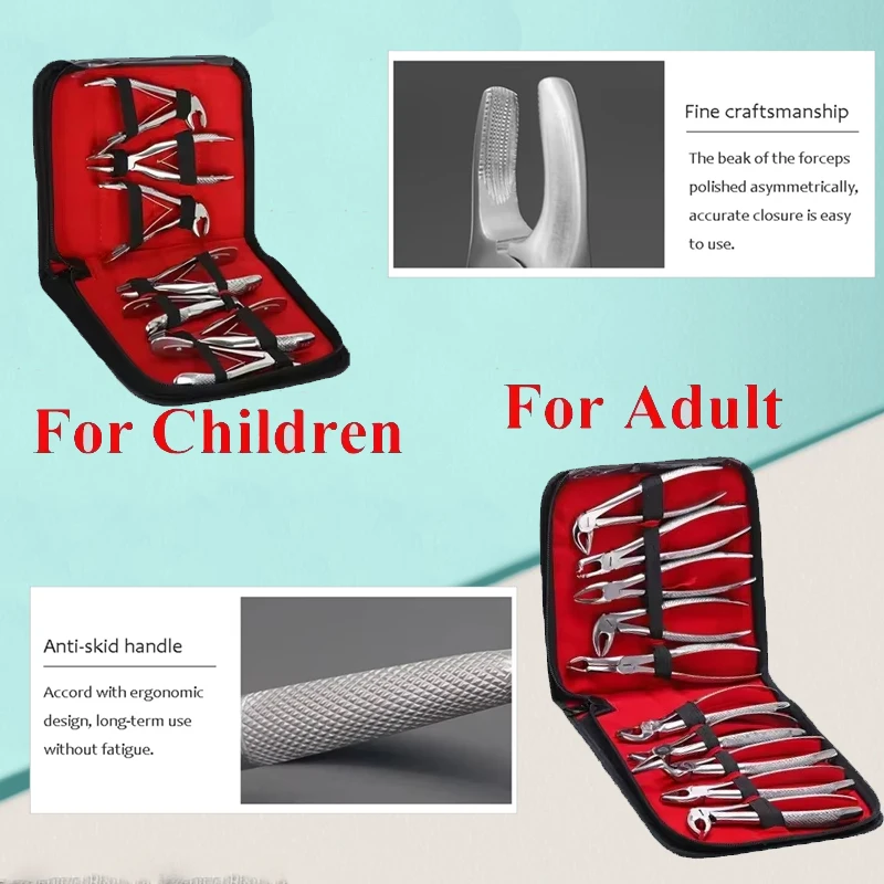 High Quality Dental Extraction Forceps Kit Orthodontic Pliers Surgical Instruments Set for Adults/Child Dental Lab Tools
High Quality Dental Extraction Forceps Kit Orthodontic Pliers Surgical Instruments Set for Adults/Child Dental Lab Tools