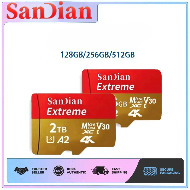 2026 New 1TB Micro TF/SD Card Memory Card 128GB 256GB Mini Memory Card Class10 For Camera/Phone/Drone
2026 New 1TB Micro TF/SD Card Memory Card 128GB 256GB Mini Memory Card Class10 For Camera/Phone/Drone