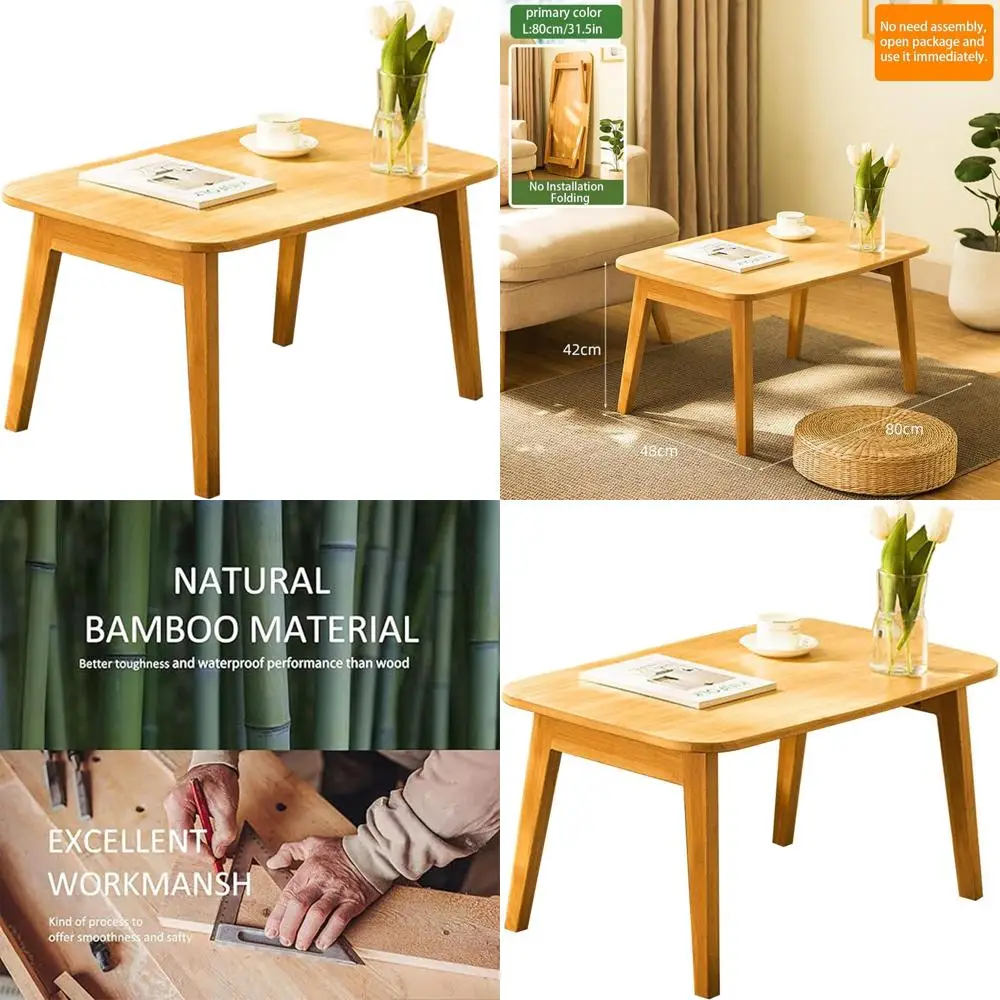 Mid-Century Foldable Coffee Table with Open Shelf, Natural 31.5 for Living Room, RV Use
Mid-Century Foldable Coffee Table with Open Shelf, Natural 31.5 for Living Room, RV Use