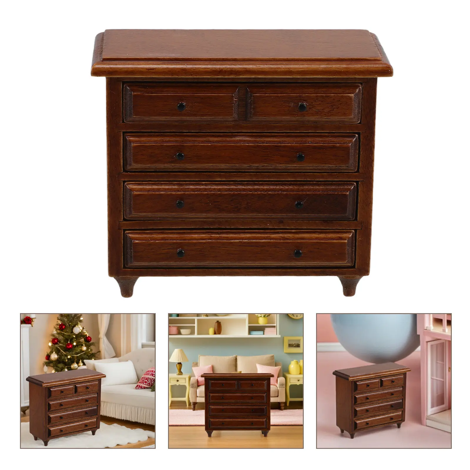 Wood Dollhouse Furniture 1:12 Miniature Birch Cabinet Retro Style Sideboard Mini Storage Cabinet for Dollhouse Living Room
Wood Dollhouse Furniture 1:12 Miniature Birch Cabinet Retro Style Sideboard Mini Storage Cabinet for Dollhouse Living Room