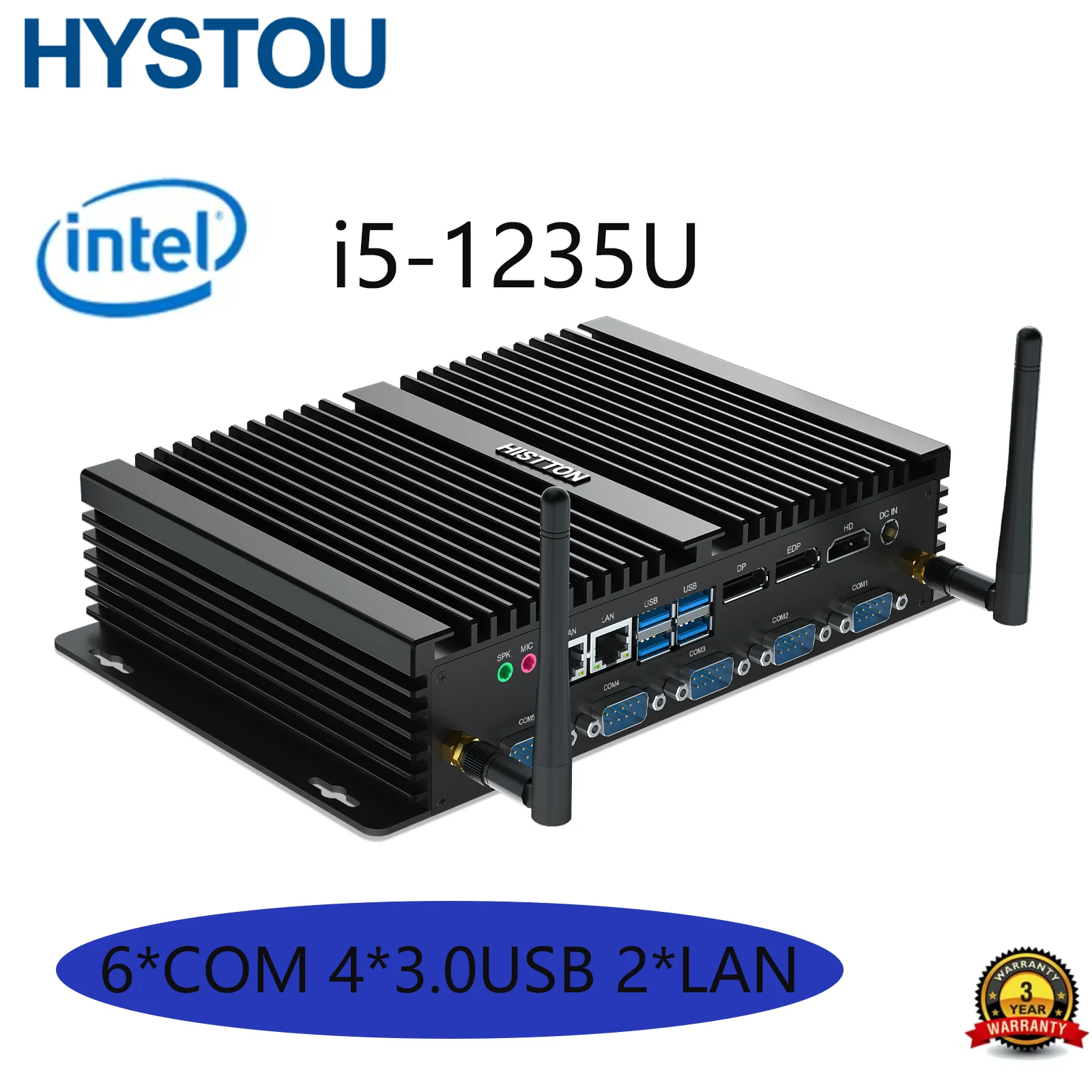 HYSTOU mini PC 6*COM 4×3.0USB Fanless Box Computer Industrial Win 11 Intel Core Quad CPU free shipping i51235U
HYSTOU mini PC 6*COM 4×3.0USB Fanless Box Computer Industrial Win 11 Intel Core Quad CPU free shipping i51235U
