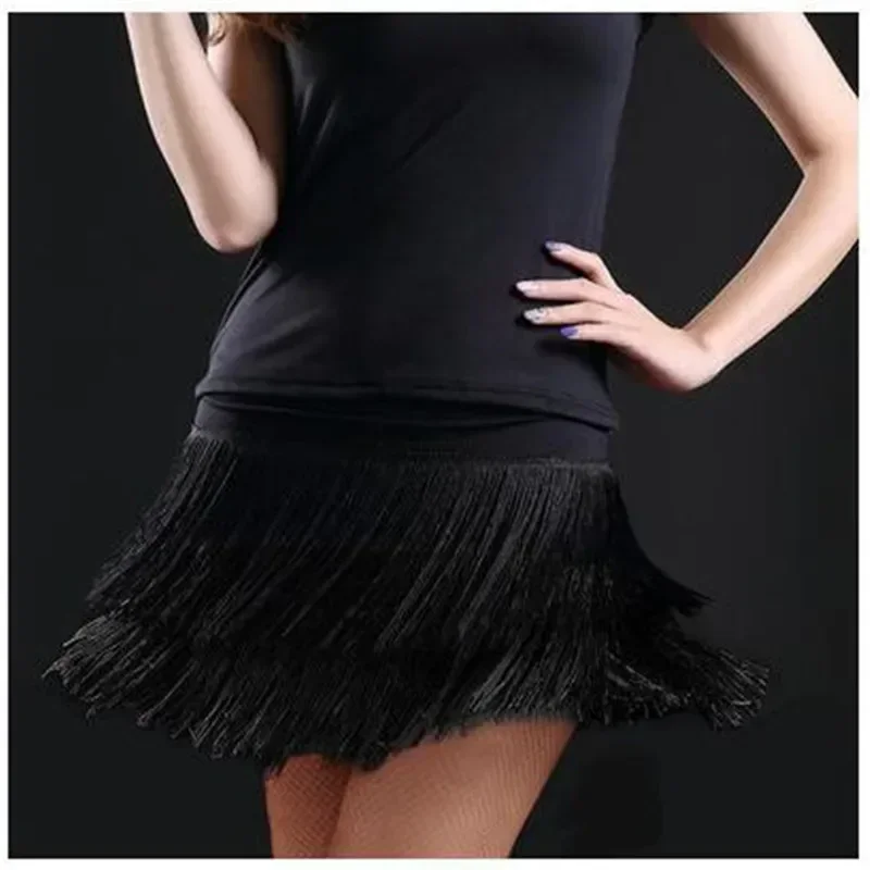 Women Latin Dance Skirt Adult Double Tassel Design Performance Fringe Female Tango Ballroom Chacha Dress
Women Latin Dance Skirt Adult Double Tassel Design Performance Fringe Female Tango Ballroom Chacha Dress