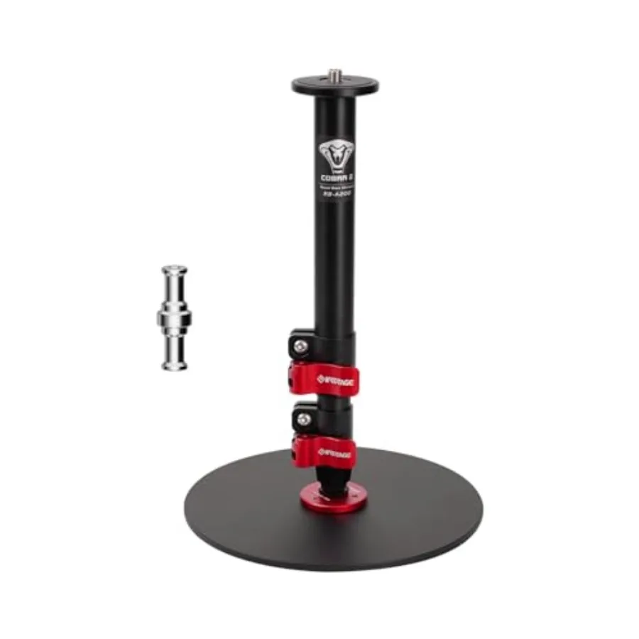 Desktop mini tripod for live streaming and vlogging, aluminum round base monopod, black, 22-inch height, 10kg payload capacity
Desktop mini tripod for live streaming and vlogging, aluminum round base monopod, black, 22-inch height, 10kg payload capacity