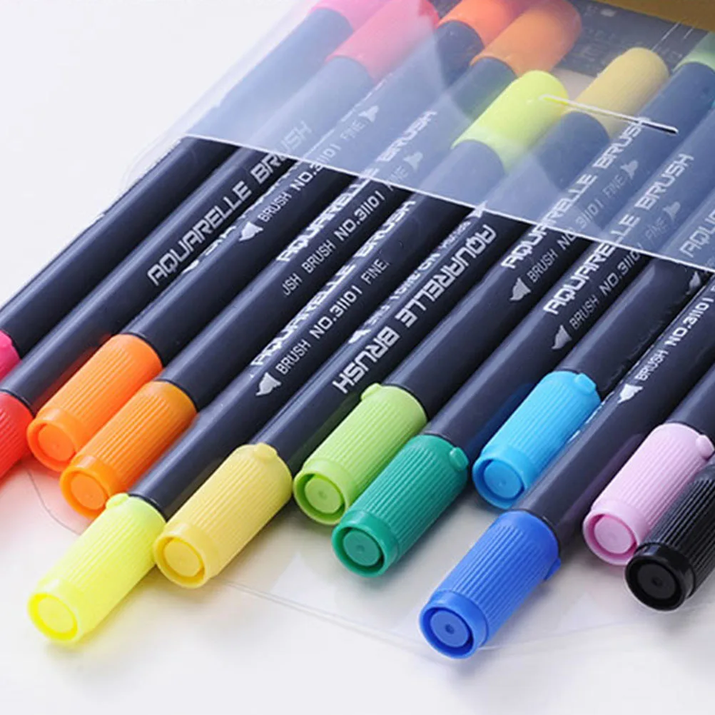 12 Pcs Watercolour Brush Pens Colorful Plastic Drawing Markers Kids Students Artists School Supplies Painting Tools
12 Pcs Watercolour Brush Pens Colorful Plastic Drawing Markers Kids Students Artists School Supplies Painting Tools