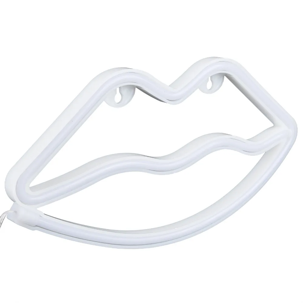 Romantic Lip Shaped LED Neon Sign USB or Battery Powered Neon Wall Sign Neon Light Home Decoration
Romantic Lip Shaped LED Neon Sign USB or Battery Powered Neon Wall Sign Neon Light Home Decoration