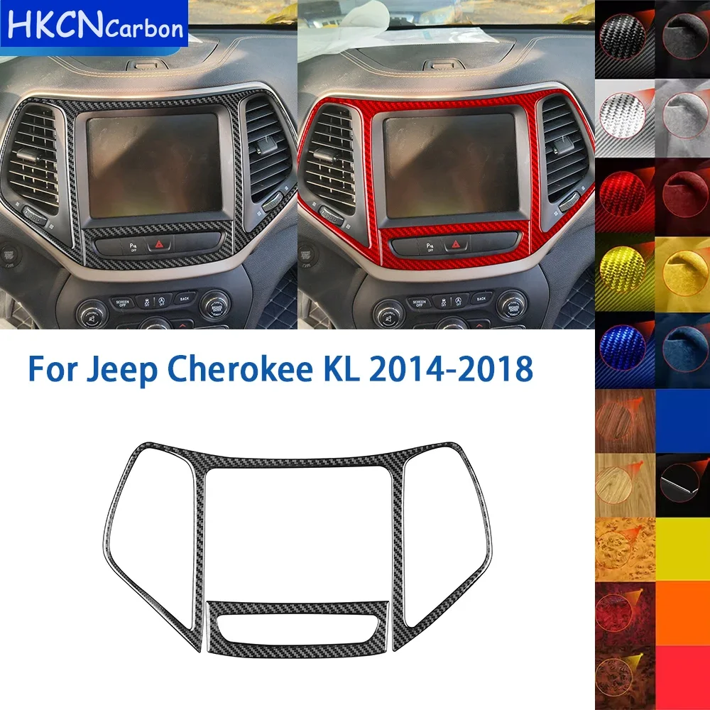 For Jeep Cherokee KL 2014-2018 Accessories Real Soft Carbon Fiber Car Central Control Navigation Screen Panel Cover Trim Sticker
For Jeep Cherokee KL 2014-2018 Accessories Real Soft Carbon Fiber Car Central Control Navigation Screen Panel Cover Trim Sticker