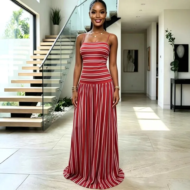 KEXU Women's Strapless Backless Maxi Dress, Elegant Casual Floor-Length Sling Dress
KEXU Women's Strapless Backless Maxi Dress, Elegant Casual Floor-Length Sling Dress