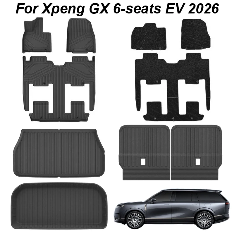 for Xpeng GX 6-seats EV 2026 Floor Mats, TPE Full Set Floor Liners Rear Back Seat Cover Trunk Mats and Cargo Liners
for Xpeng GX 6-seats EV 2026 Floor Mats, TPE Full Set Floor Liners Rear Back Seat Cover Trunk Mats and Cargo Liners