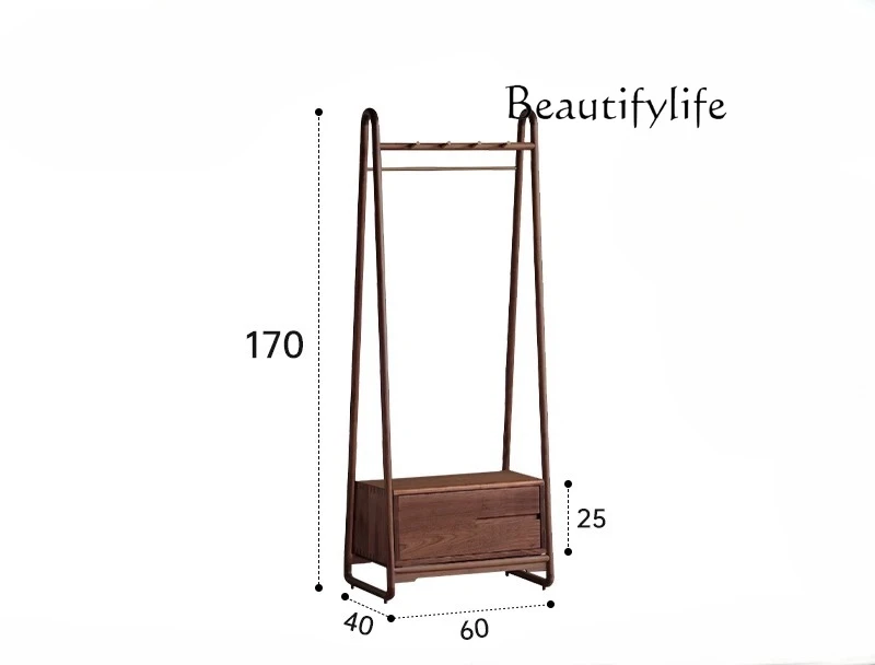 North American black walnut coat rack bedroom furniture solid wood floor-to-ceiling new Chinese storage designer model
North American black walnut coat rack bedroom furniture solid wood floor-to-ceiling new Chinese storage designer model