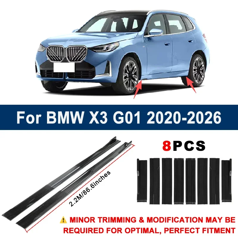 Aerodynamic 2.2m Sectional Side Skirt Extension Lips Racing Side Spoiler For BMW X3 G01 2020-2026 2021 2022 Sport Upgrade Kit
Aerodynamic 2.2m Sectional Side Skirt Extension Lips Racing Side Spoiler For BMW X3 G01 2020-2026 2021 2022 Sport Upgrade Kit