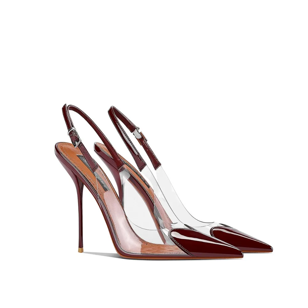 Elegant Burgundy Red Pointed Toe Thin Heels Women 2026 New Arrival Open Back Non-slip Comfortable Pumps Heel
Elegant Burgundy Red Pointed Toe Thin Heels Women 2026 New Arrival Open Back Non-slip Comfortable Pumps Heel