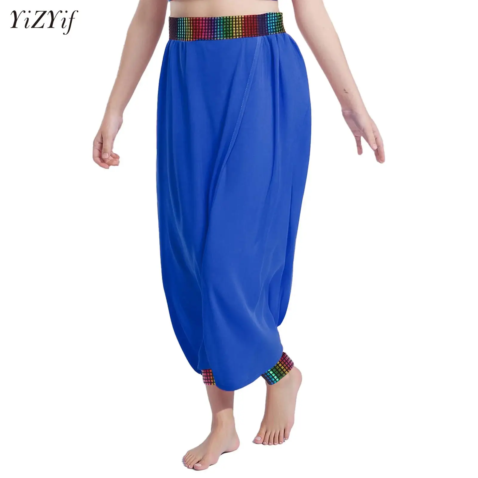 Kids Girls Split Chiffon Overlay Modern Dance Pants for Classical Lyrical Belly Dancing Practice Stage Performance Dancewear
Kids Girls Split Chiffon Overlay Modern Dance Pants for Classical Lyrical Belly Dancing Practice Stage Performance Dancewear