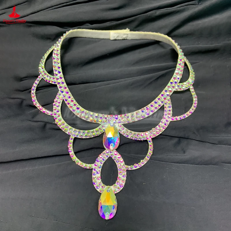 Latin Ballroom Belly Dance Performance Accessories for Women Luxury AB Stones Necklace Professional Competition Clothe Matching
Latin Ballroom Belly Dance Performance Accessories for Women Luxury AB Stones Necklace Professional Competition Clothe Matching