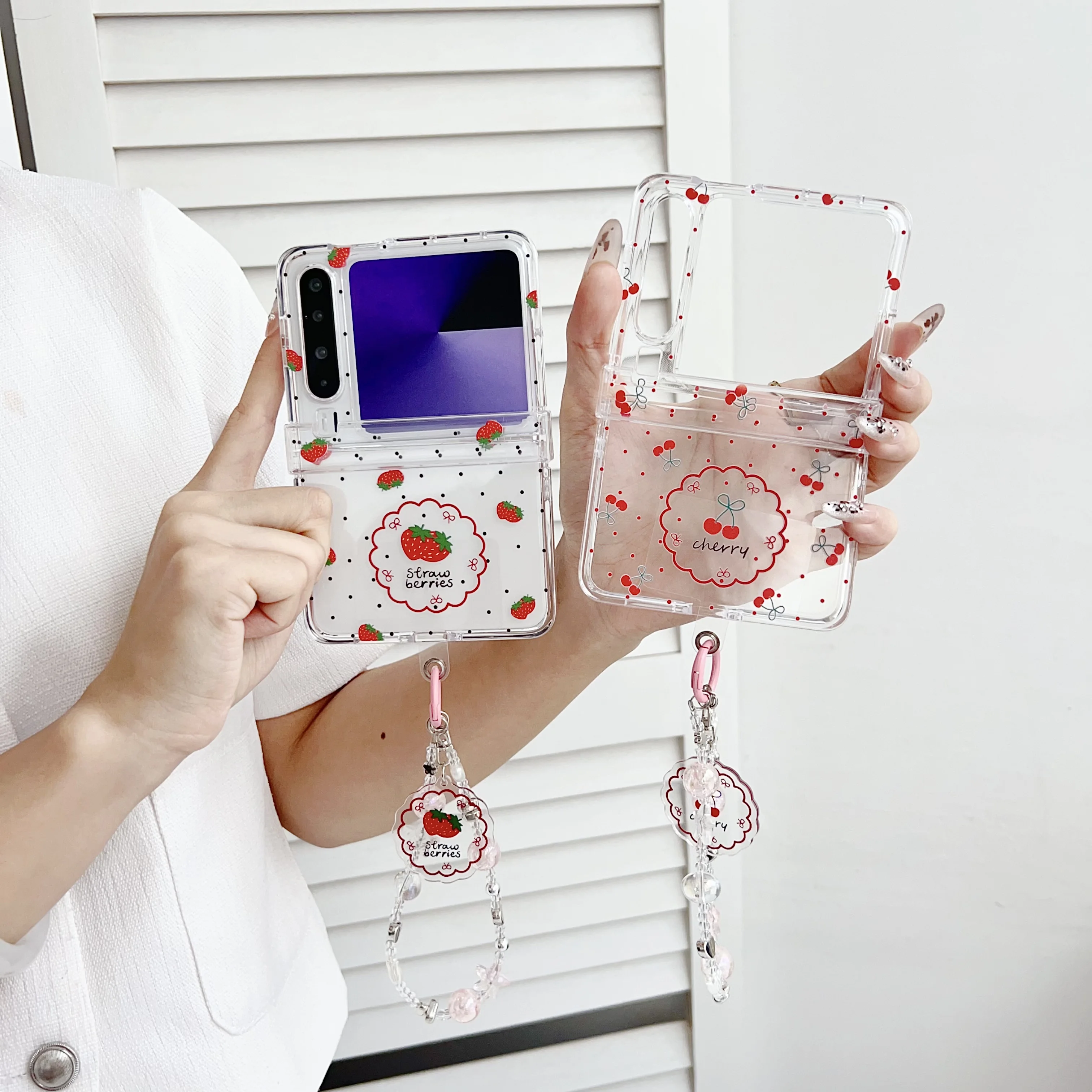 Back Cover For Huawei Pura X Pocket2 P50Pocket Nova Flip Case Polka Dot Cherry Strawberry Bracelet Wristband Chain Phone Case
Back Cover For Huawei Pura X Pocket2 P50Pocket Nova Flip Case Polka Dot Cherry Strawberry Bracelet Wristband Chain Phone Case