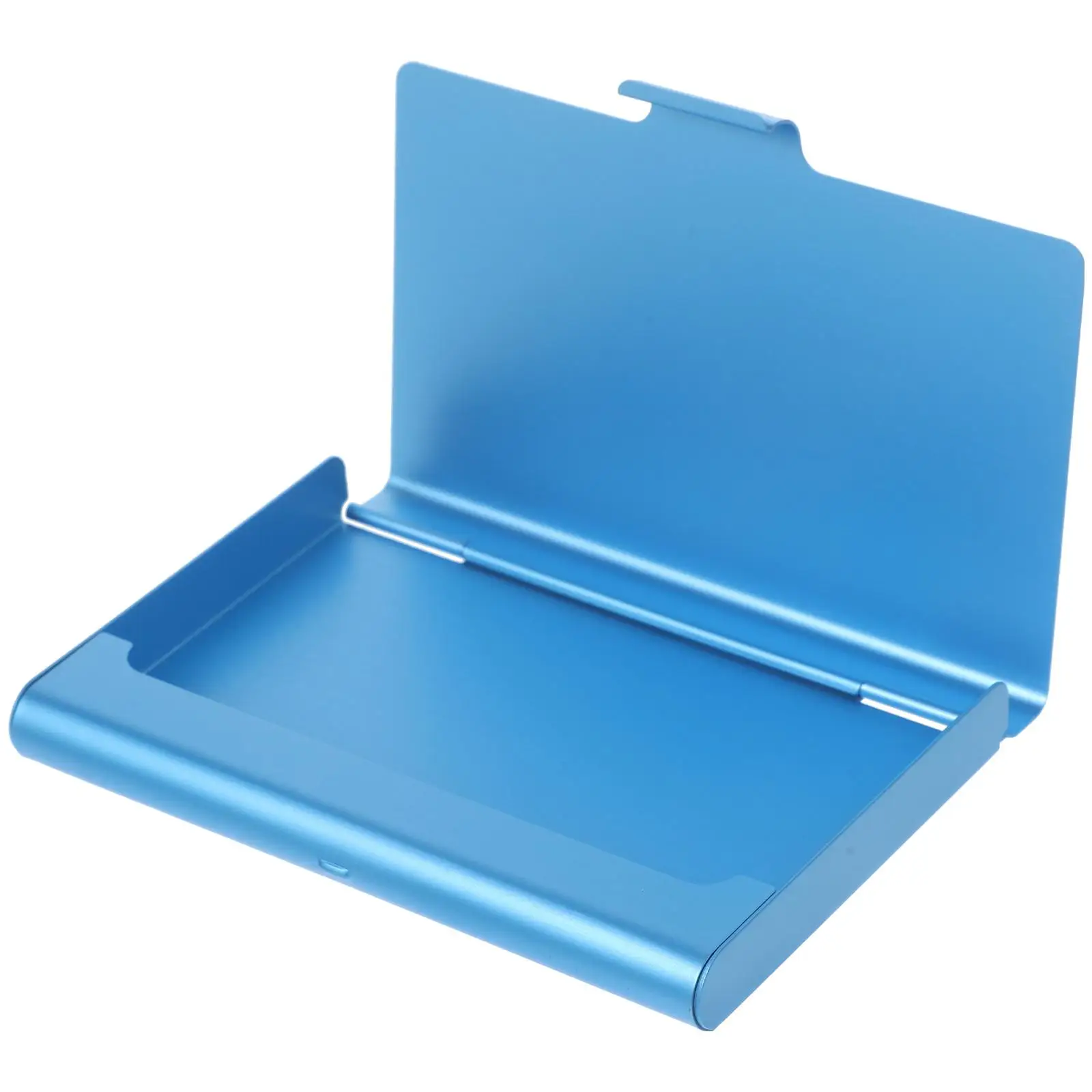 Stylish Blue Thick Stainless Steel Business Card Holder Large Capacity Desktop Organizer For Office Travel
Stylish Blue Thick Stainless Steel Business Card Holder Large Capacity Desktop Organizer For Office Travel