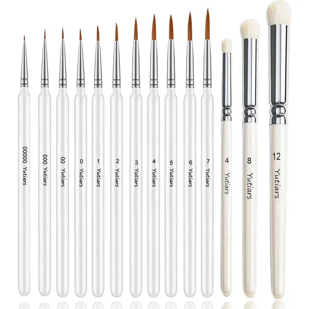 3/6/11/14Pcs Fine Detail Paint Brush Set Wood Handle Micro Drybrush for Miniature Art Acrylic Watercolor Model Figurines Paintin
3/6/11/14Pcs Fine Detail Paint Brush Set Wood Handle Micro Drybrush for Miniature Art Acrylic Watercolor Model Figurines Paintin