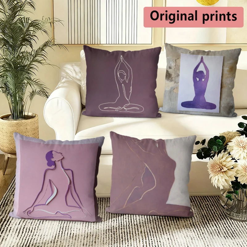Yoga Meditation Woman Line Art Throw Pillow Covers Pattern Cushion Cover Suitable for Sofa Bedroom Car Pillow Cover
Yoga Meditation Woman Line Art Throw Pillow Covers Pattern Cushion Cover Suitable for Sofa Bedroom Car Pillow Cover