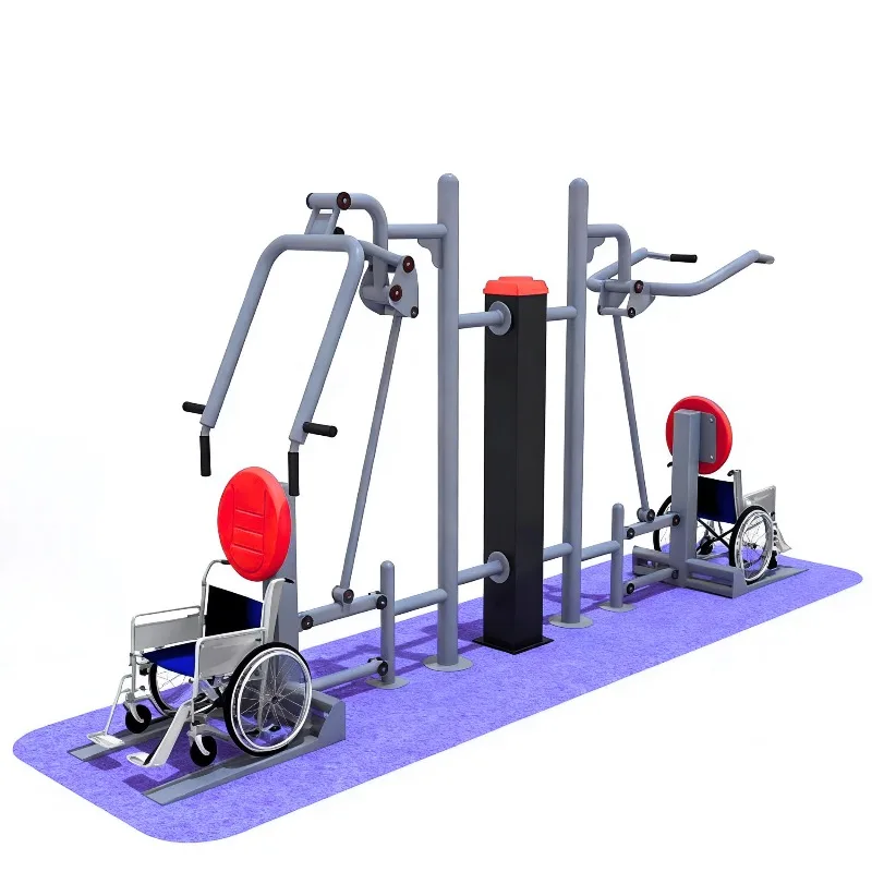 Outdoor barrier-free double fitness equipment, made of durable steel and non-slip materials, for upper limb exercise.
Outdoor barrier-free double fitness equipment, made of durable steel and non-slip materials, for upper limb exercise.