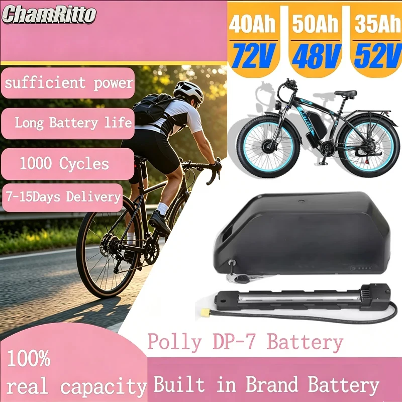 Polly Electric bicycle bike battery Downtube Hailong DP7 48V 52 36 60 72V 20 25 30ah 35 40 50Ah 60Ah 3000W 21700 Lithium Battery
Polly Electric bicycle bike battery Downtube Hailong DP7 48V 52 36 60 72V 20 25 30ah 35 40 50Ah 60Ah 3000W 21700 Lithium Battery