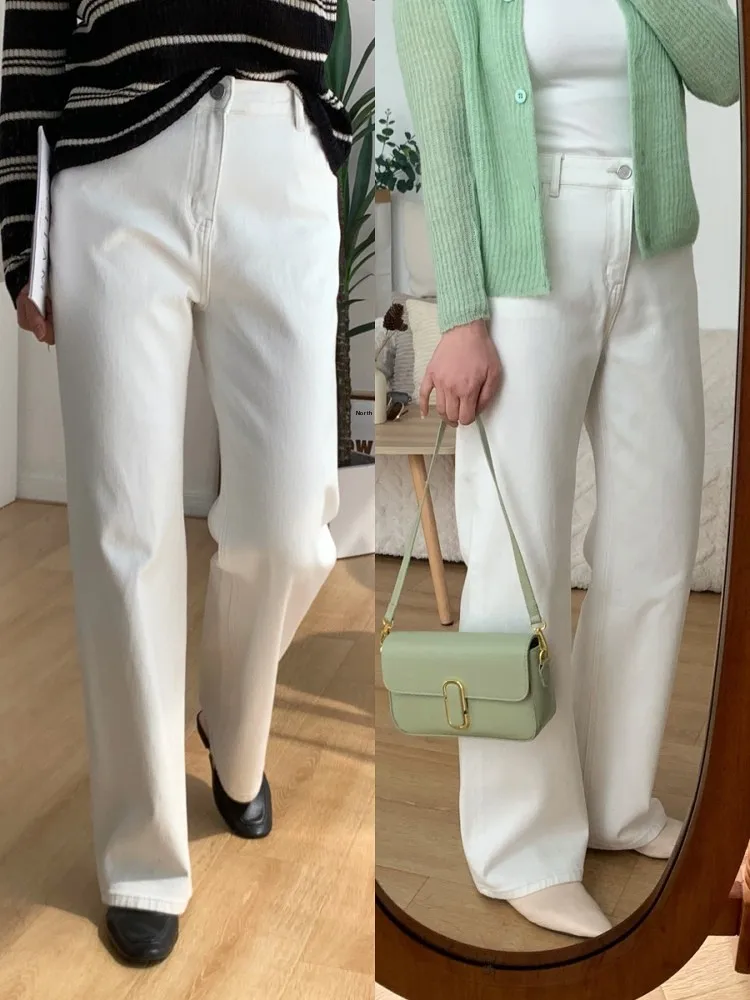 Ari's Natural Style Comfortable Wide Leg Floor-Length Denim Pants Four-Way Stretch Standard Fit High Waist Cotton Stretch Denim
Ari's Natural Style Comfortable Wide Leg Floor-Length Denim Pants Four-Way Stretch Standard Fit High Waist Cotton Stretch Denim