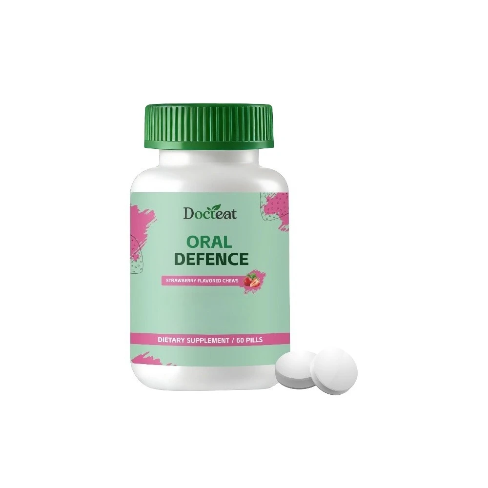 Жевательные таблетки Docteat Oral Probiotic для свежего дыхания с пробиотическим комплексом, гидроксиапатитом и ксилитом, 60 штук, со вкусом клубники
Жевательные таблетки Docteat Oral Probiotic для свежего дыхания с пробиотическим комплексом, гидроксиапатитом и ксилитом, 60 штук, со вкусом клубники
