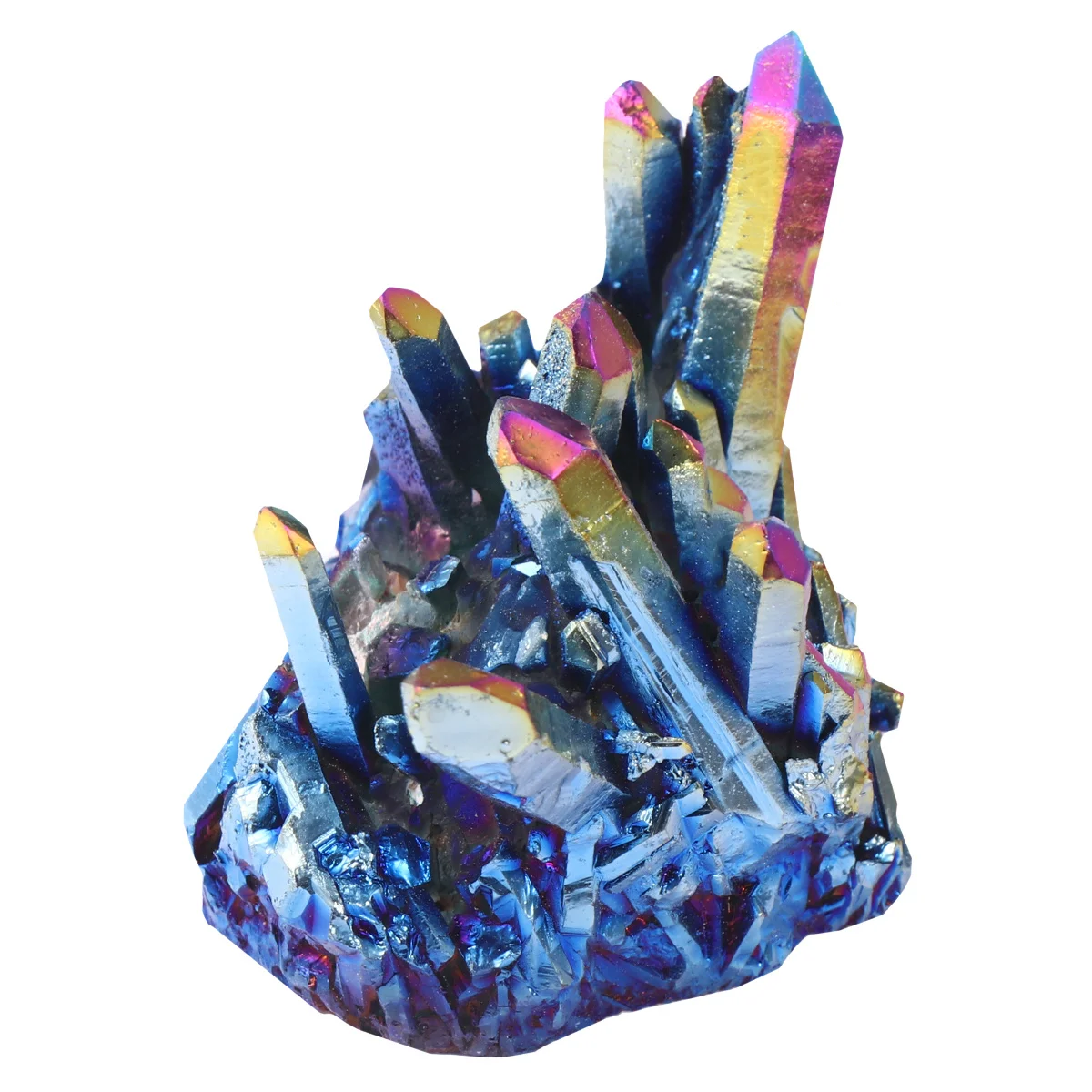 1pc Plated Colorful Crystal Cluster Amethyst Ornament Desktop Adornement for Home Office (About 70G Random Style)
1pc Plated Colorful Crystal Cluster Amethyst Ornament Desktop Adornement for Home Office (About 70G Random Style)