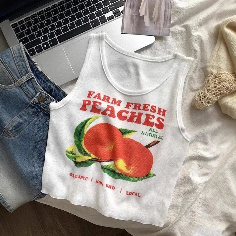 2025 Y2k Summer women's peach red printed Y2k sleeveless pullover vest mid waist exposed navel sexy fairy Grunge top T-shirt
2025 Y2k Summer women's peach red printed Y2k sleeveless pullover vest mid waist exposed navel sexy fairy Grunge top T-shirt
