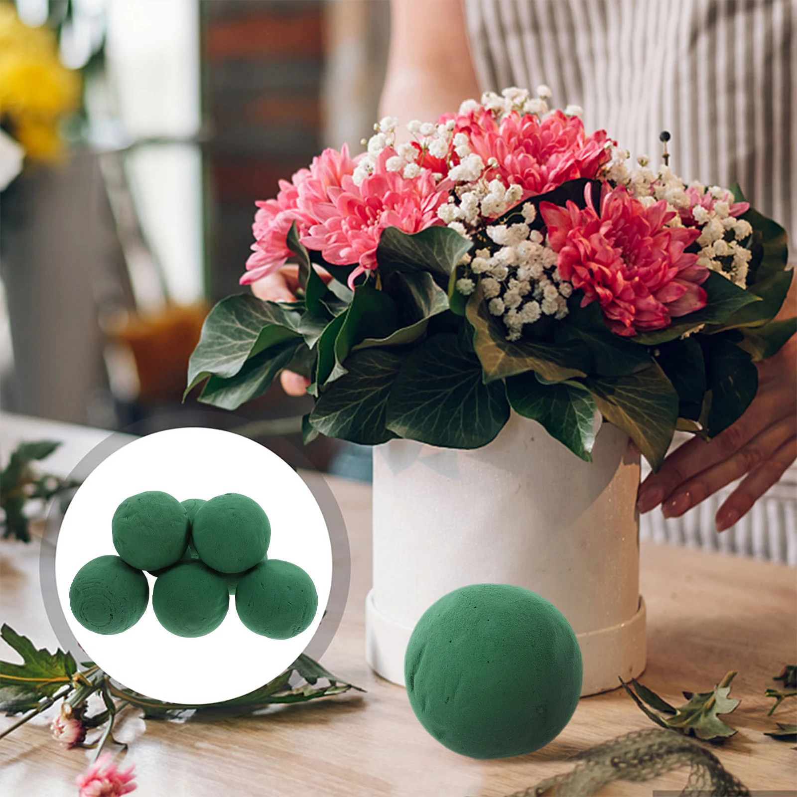 8 Pcs Simulated Flower Ball Wet Floral Foam Blocks Arranging Supplies Diy Wedding Bouquet Preservation Base Fake Bricks
8 Pcs Simulated Flower Ball Wet Floral Foam Blocks Arranging Supplies Diy Wedding Bouquet Preservation Base Fake Bricks