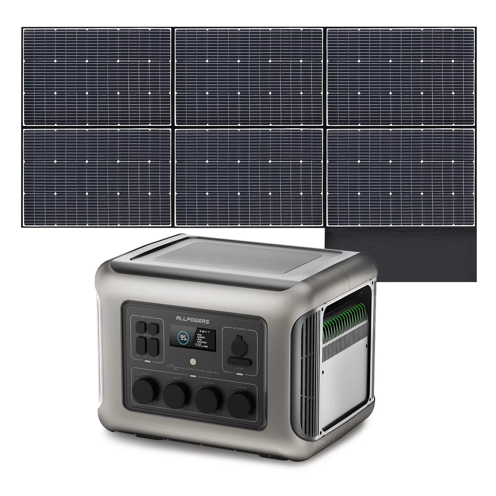 ALLPOWERS R2500 Solar Generator 2500W 1920Wh Portable Power Station & 100W 200W 140W 400W 600W Solar panels for Camping RV home
ALLPOWERS R2500 Solar Generator 2500W 1920Wh Portable Power Station & 100W 200W 140W 400W 600W Solar panels for Camping RV home